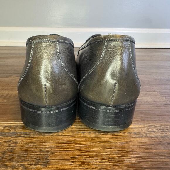 Vintage Continentals Bally Switzerland 9 M Laurence gray leather loafer R626 - Picture 10 of 14